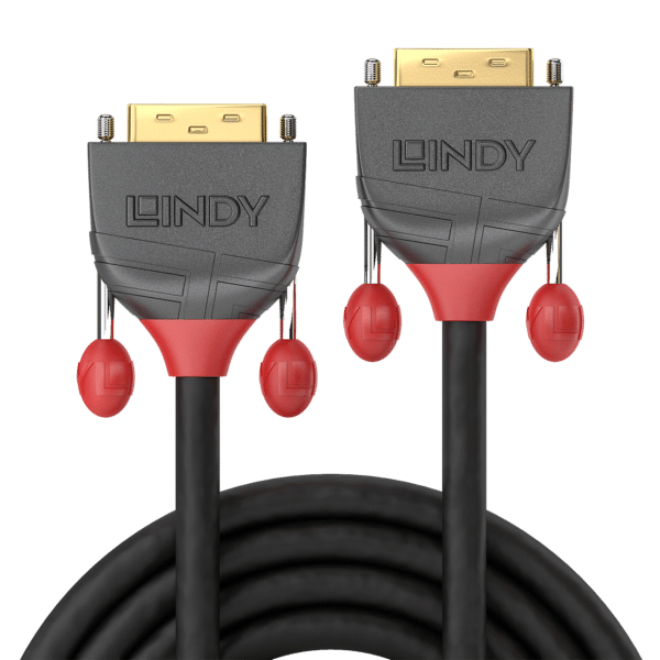 Lindy Anthra Line - DVI-Kabel - Single Link - DVI-D (M) bis DVI-D (M) - 10 m - rund