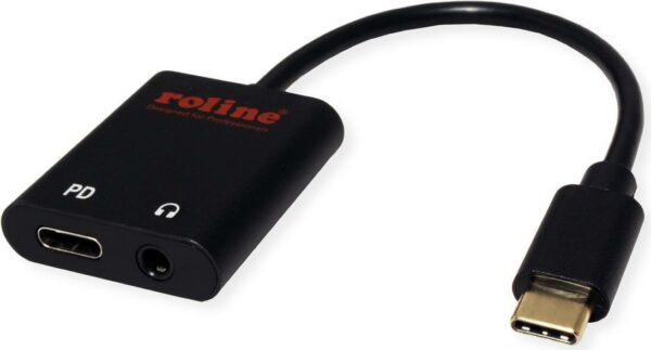 ROLINE 12.03.3222 Schnittstellen-Hub USB 3.2 Gen 1 (3.1 Gen 1) Type-C Schwarz (12.03.3222)