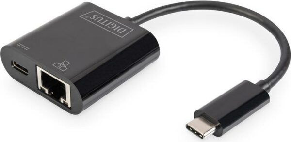 DIGITUS DN-3027 - Netzwerkadapter - USB-C - Gigabit Ethernet + USB-C (DN-3027)