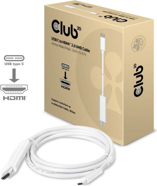 Club 3D - Externer Videoadapter - USB-C 3.1 - HDMI