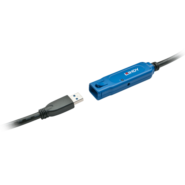 Lindy Pro - USB-Verlängerungskabel - USB Type A (M) bis USB Type A (W) eingerastet - USB 3.1 Gen1 - 15 m - aktiv (B-Ware)