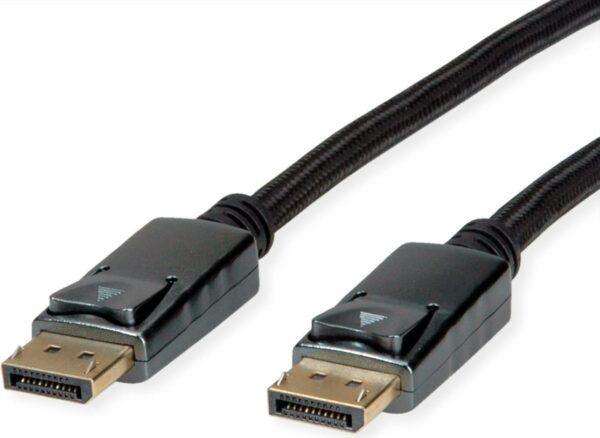 ROLINE 11.04.5867 DisplayPort-Kabel 2 m Schwarz - Silber (11.04.5867)