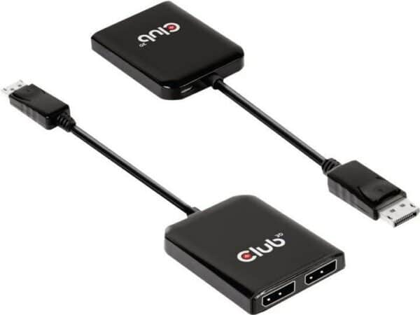 Club 3D CSV-7200 - Video-/Audio-Splitter - 2 x DisplayPort - Desktop