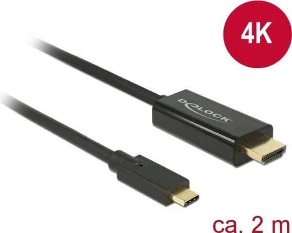 DeLOCK - Externer Videoadapter - Parade PS171 - USB-C - HDMI - Schwarz - Einzelhandel (85259)