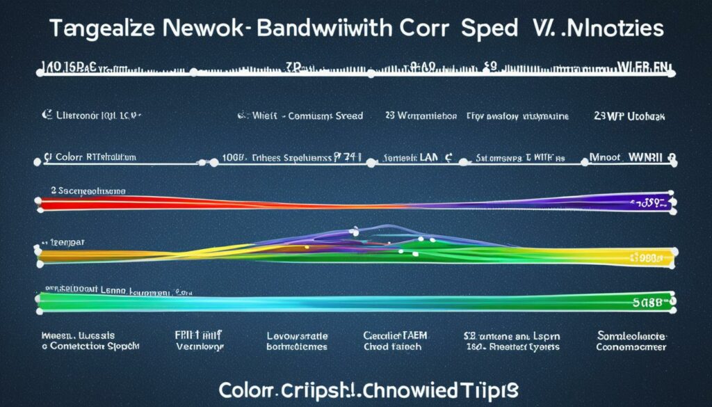 Diagramm der Netzwerkgeschwindigkeit