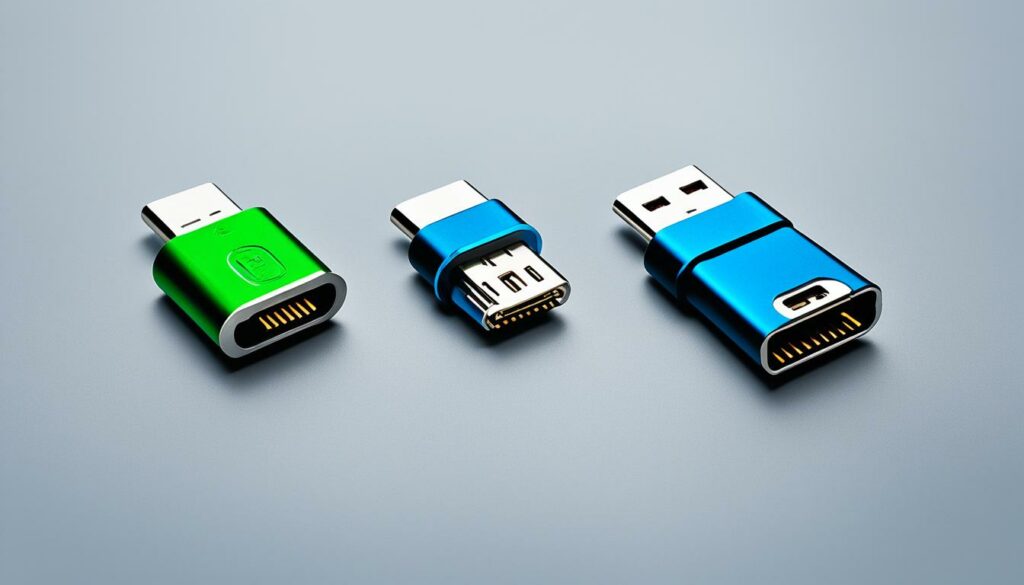 USB-C und Micro-USB Steckertypen